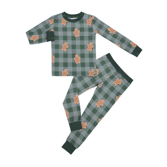 Green Checkered Gingerbread Two Piece