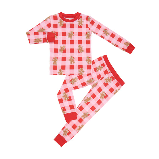 Red Checkered Gingerbread Two Piece