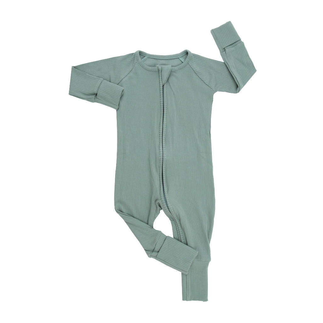 Sage Ribbed Romper